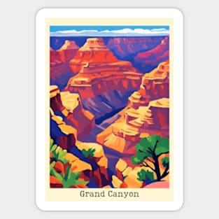 fauvism art of grand canyon usa Sticker